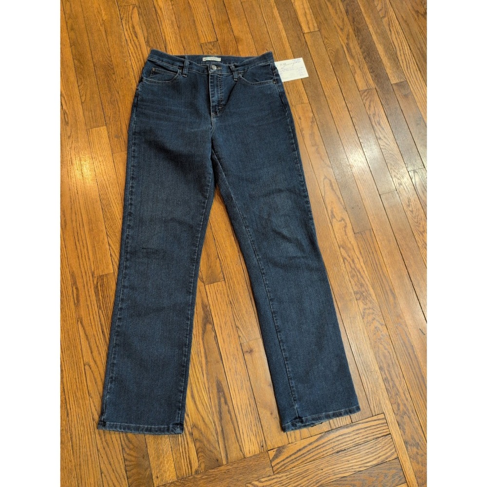 Lee Relaxed Fit At The Waist‎ Straight Leg Dark Wash Stretch Jeans 10 Long
